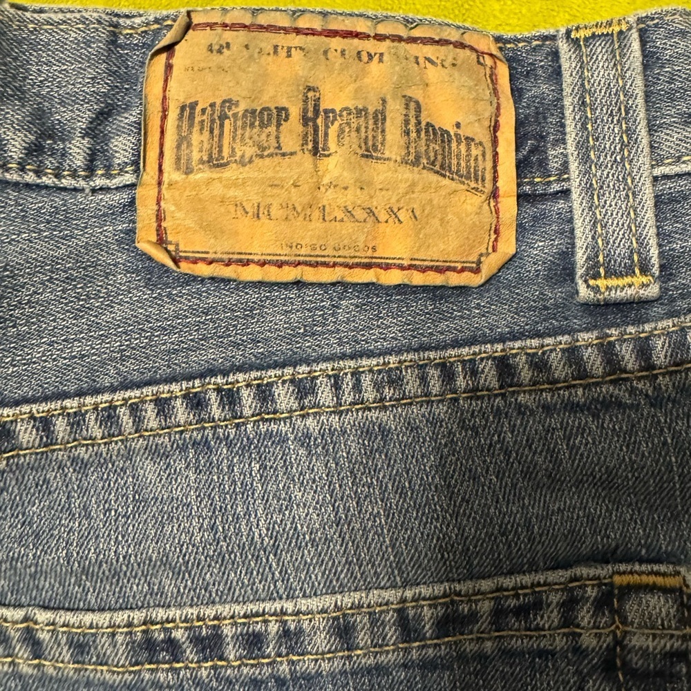Men’s Y2K Tommy Hilfiger Classic Denim Jeans Sz 33 x 32 - Picture 1 of 10